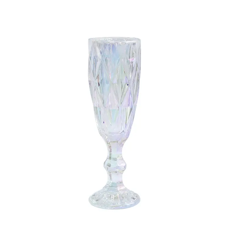 Solhui Huishouden Iriserend Glaswerk Ruitvormige Glans Bekers Champagne Wijn Glazen Bekers