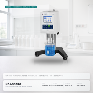 Appareil de mesure de la rhéologie des colloïdes et des gels NDJ-5SPRO, plage de 100 000 MPa.s, 4 niveaux de vitesse, sortie sonde PT1000 - Product Image 1