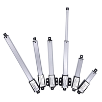 Actionneur linéaire électrique miniature à course de 150 mm, micro-actuateur tubulaire DC 6V/12V/24V avec interrupteurs de fin de course étanches, OEM ODM