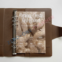 Planificateur personnalisé tableau de bord A5 A6 A7 B5 B6 Insert blanc papier cartonné imprimé motif coloré pour les couvertures de planificateur à disque