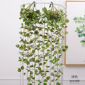 QIHAO - Planta Artificial Colgante de 60 cm de Altura, Hojas de Simulación, Decoración de Interiores para el Hogar, Flor de Seda para Colgar en la Pared - Product Image 2