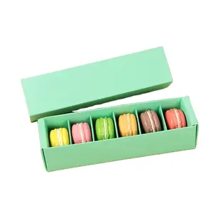 Caja de cartón de Macaron para dulces, caja de cartón de regalo de diseño único, gran oferta