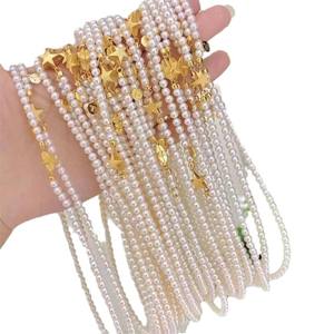 Zhuji Pearl Wholesale T Home Collection Exquisite <b>Magnetic</b> Buckle Freshwater Pearl Necklace Round Shape with Slight Flaw - Product Image 5