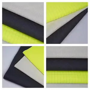 LX Wholesale100 % Polyester haute visibilité antistatique Fluorescent Jersey Fil teint avec toutes sortes de tissus fonctionnels
