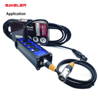 Boîtier Répartiteur Audio DMX Ethernet XLR 4 Canaux RJ45 vers 4 Connecteurs XLR pour Éclairage Scénique