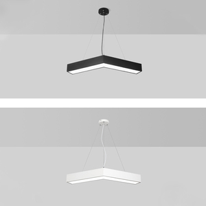 Lámpara colgante en forma de V de 45cm, 60cm, 90cm, 90 °, 120 °, luces colgantes LED en forma de flecha, oficina, gimnasio, Internet, café, pasillo, luz de techo - Product Image 5