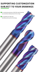 High Quality 65 Degree Hard Alloy 2 Blade CNC Milling Cutter Custom ODM OEM 0.2MM-12MM Carbide Micro Diameter <strong>End</strong> <strong>Mills</strong> - Product Image 6