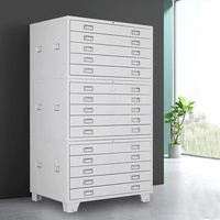 Cabinet de cartes de bureau en acier pour les dessins A1 A0 Classeur à 5 tiroirs pour les dessins d'ingénierie Données architecturales et stockage de cartes