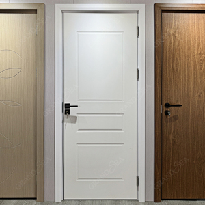 <strong>Back</strong> White Internal Solid Wooden <strong>Door</strong> Cheap Price Customized Mdf Plywood Flush Veneer Paint <strong>Door</strong> Interior - Product Image 3