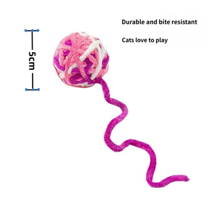 Snows Paws Peluş Klasik Basit Kedi Oyuncak Topu, Kediler ve Köpekler için Sesli Zil ile TS-764 Ambalaj Dahil - Product Image 4