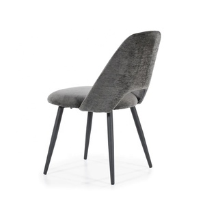 Silla de Comedor Moderna de Lujo, Silla de Salón con Brazos de Acero Inoxidable Dorado y Tapicería de Tela, Sillas Reales para Muebles de Salón - Product Image 4