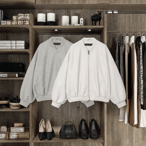 PB & ZA femmes 2025 automne décontracté coupe-vent respirant doux ample pilote veste Vintage à manches longues fermeture éclair vêtements d'extérieur col à volants - Product Image 3