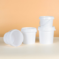 Wadah HDPE industri 0,5 l 0,9 l 1L, dengan segel tahan bocor untuk penyimpanan cat & cairan