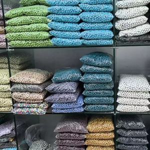 Glinsterende jurk met kraal- en strassversiering, kristallen pave strass kralen, groothandel - Product Image 2