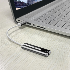 2 Trong <span class=keywords><strong>1</strong></span> USB Loại C Để 3.5Mm Âm Thanh Chuyển Đổi Điện Thoại Di Động <span class=keywords><strong>Card</strong></span> Âm Thanh <span class=keywords><strong>7</strong></span>.<span class=keywords><strong>1</strong></span> Adapter Cho Tai Nghe Microphone - Product Image 6
