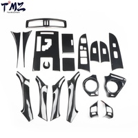 Volant en plastique modifié avec motif en fibre de carbone, panneau de navigation noir, intérieur de voiture pour Lexus IS250 IS300 06-2011