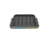 Station de charge et de rangement pour Nintendo Switch 2 avec 12 emplacements pour cartes de jeu, 2 emplacements pour manettes et câble USB-C étendu