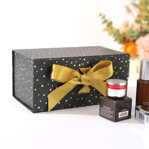 Boîte d'emballage à fermeture magnétique pour soins de la peau boîtes cadeaux magnétiques avec ruban - Product Image 3