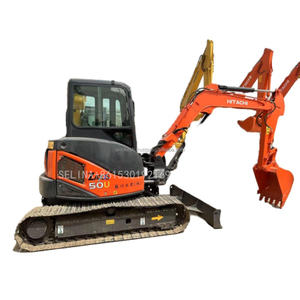 Miniexcavadora usada japonesa original Hitachi Zaxis zx50 zx50u, excavadora sobre orugas de 50 unidades a la venta - Product Image 3