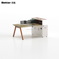 Bureaux de personnel personnalisés, postes de travail pour employés, bureaux individuels, doubles ou en cubicle pour 4 à 6 personnes, combinaisons de bureaux et de chaises pour bureaux financiers