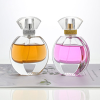 Maßgefertigte Luxuriöse Runde 30ml 50ml 100ml Transparente Glas-Parfümflasche mit Individueller Verpackung