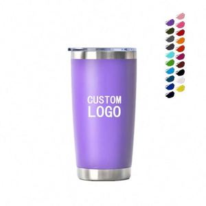 Vaso Térmico Personalizado con Logotipo, Doble Pared, Acero Inoxidable, Aislado al Vacío, Taza de Café Reutilizable para Viaje, con Tapa para Bebidas Frías y Calientes - Product Image 1