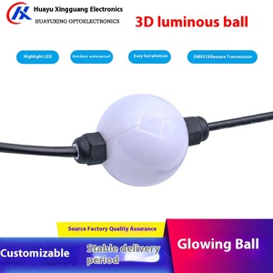 Bola luminosa 3D <span class=keywords><strong>de</strong></span> 360 grados con cuerdas <span class=keywords><strong>de</strong></span> luz LED Ambiente romántico Decorativo IP67 Clasificación excelente para el hogar o la oficina - Product Image 3