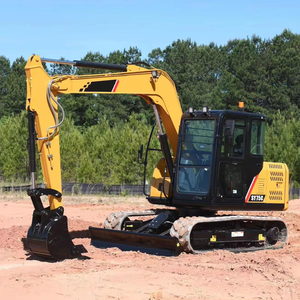 Excavatrice professionnelle SY75C de 7 tonnes, puissance de 43 kW, godet de 0,28 m³, adaptée au développement foncier - Product Image 3