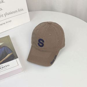 Wholesale Custom Logo Patch Embroidered Brim Cotton High Quality Dad <b>Hats</b> Baseball Cap Unisex <b>Summer</b> Casual - Product Image 5