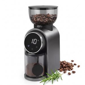 Moulin à café à meules coniques en acier inoxydable 80W réglable, capacité 250g, <span class=keywords><strong>prix</strong></span> usine, pour <span class=keywords><strong>Moka</strong></span> Pot et Aeropress - Product Image 3