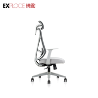 Produits de Foshan maille chaises dos os soutien chaise de bureau en plastique tapis de sol chaise de bureau