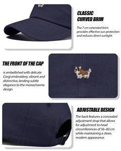 Cappello da Baseball con Visiera Curva, Resistente all'Umidità, Compatto, Ricamato, per Campeggio ed Esplorazione - Product Image 4