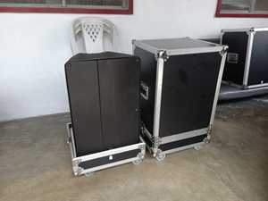 Customized Portable EVA Aluminum Transportation Speaker Case <b>Waterproof</b> Shockproof 2x K12 K12.2 OEM Support Flight Cases Xf011-6 - Product Image 6
