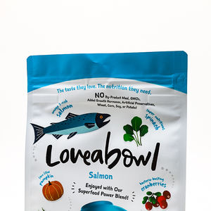 定制可重新密封滑块拉链平底处理猫粮湿袋袋 - Product Image 6