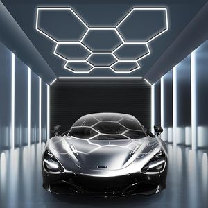 Custom DIY Car Wash Detailing Lighting Led Ceiling <strong>Wall</strong> Lamp LED Garage <strong>Light</strong> Honeycomb Working <strong>Hexagon</strong> <strong>Lights</strong> - Product Image 2