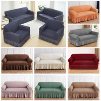 Housse de canapé extensible lavable avec bords élastiques, protection complète, adaptée aux animaux domestiques, résistante aux rayures, respirante, en tissu doux, pour salon