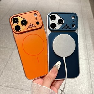 เคสโทรศัพท์มือถือแบบแม่เหล็กสีดั้งเดิมแบบด้าน สำหรับ iPhone 18 17 16 15 Pro Max พร้อมกรอบเลนส์กันกระแทก ฝาหลังแข็ง PC - Product Image 3