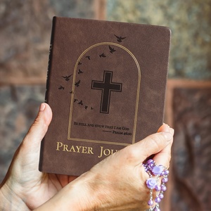 Cuaderno de oración de cuero de imitación para escrituras y devociones diario de estudio bíblico para mujeres y hombres - Product Image 4