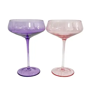 Martini And Coupe Champagne Glasses Stylish Flutes For Celebrations Martini Glass Coupe Glass