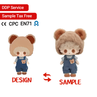 Peluche douce personnalisable Kawaii coton porte-clés cheval mascotte cadeau parfait garçons anniversaire usine en gros