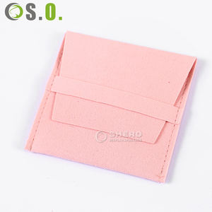 Custom Suede Microfiber Jewelry Packaging Pouches Hot Sale Gift Bags for Necklace <b>Bracelet</b> Container - Product Image 1