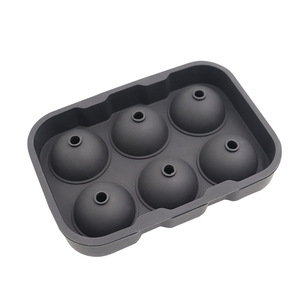 Bac à glaçons en Silicone <span class=keywords><strong>de</strong></span> qualité alimentaire à 6 cavités, forme ronde, moule à glaçons en silicone, fabricant <span class=keywords><strong>de</strong></span> <span class=keywords><strong>boules</strong></span> <span class=keywords><strong>de</strong></span> <span class=keywords><strong>glace</strong></span> - Product Image 4