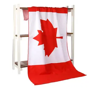 定制优质更便宜的35 * 70厘米矩形加拿大超细纤维户外沙滩巾