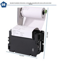 Módulo de Impresora Térmica para Kiosco NORGEE de 80 mm, Cortador Automático, RS232/USB, 203 dpi, Impresora Integrada con SDK para Máquinas Expendedoras de Autoservicio y Cajeros Automáticos