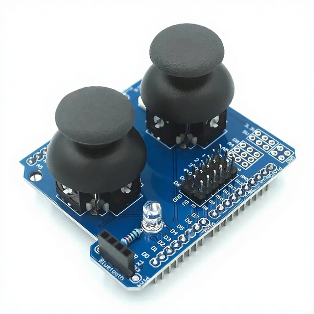 Electronic Building Blocks MJT Dual-Channel PS2 Game Joystick Button Module Compatible with for R3