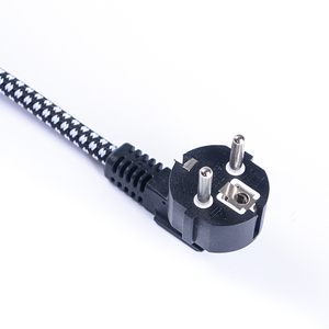 <span class=keywords><strong>VDE</strong></span> standard 3 pin potenza di ricambio piombo cotone europeo treccia cavo di alimentazione per ferro a vapore - Product Image 2