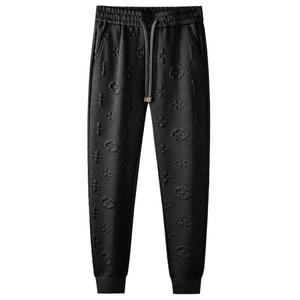 <span class=keywords><strong>Pantaloni</strong></span> Sportivi da Uomo Leggeri, Lussuosi, in Jacquard, Casual, alla Moda, <span class=keywords><strong>Slim</strong></span>-fit, a Vita Alta, Traspiranti, in Poliestere Lavorato a Maglia - Product Image 5