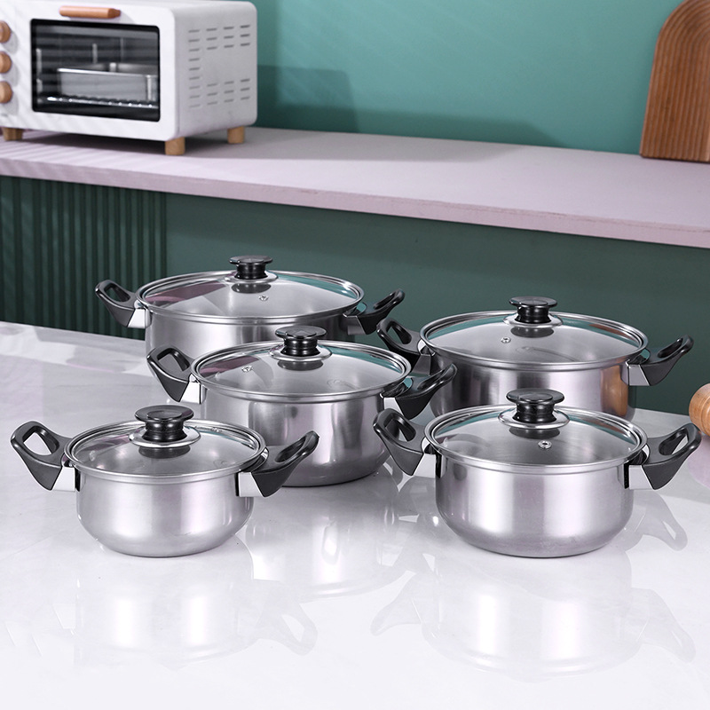 Manche noir argenté-16-24 cm, lot de 10 pièces, 8 lots/boîte