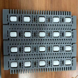 Banda Transportadora Modular <span class=keywords><strong>de</strong></span> Malla Plástica Tipo 400, Banda <span class=keywords><strong>de</strong></span> Clasificación <span class=keywords><strong>de</strong></span> Malla <span class=keywords><strong>de</strong></span> Alta Resistencia con Rodamientos <span class=keywords><strong>de</strong></span> Bolas, Banda Transportadora con Rodamientos <span class=keywords><strong>de</strong></span> Bolas POM Integrados - Product Image 4