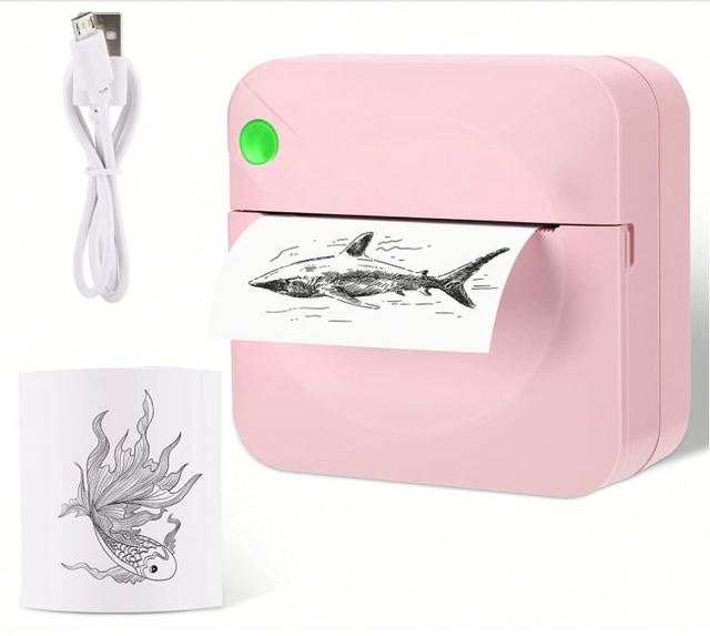 Mini Printer Portable Wireless BT Wifi Label Inkless Printing Kids Birthday Christmas Gift Photo Mini Thermal Pocket Printer